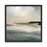Shop Sennen Cove (Square) Canvas Art Print-Abstract, Dan Hobday, Green, Square, View All, Yellow-framed wall decor artwork