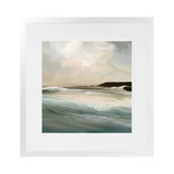 Shop Sennen Cove (Square) Art Print-Abstract, Dan Hobday, Green, Square, View All, Yellow-framed painted poster wall decor artwork
