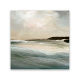 Shop Sennen Cove (Square) Canvas Art Print-Abstract, Dan Hobday, Green, Square, View All, Yellow-framed wall decor artwork