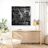 Shop Shimmer (Square) Canvas Art Print-Abstract, Black, Dan Hobday, Square, View All-framed wall decor artwork