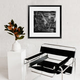 Shop Shimmer (Square) Art Print-Abstract, Black, Dan Hobday, Square, View All-framed painted poster wall decor artwork