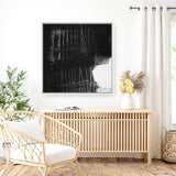 Shop Sleep (Square) Canvas Art Print-Abstract, Black, Dan Hobday, Square, View All-framed wall decor artwork
