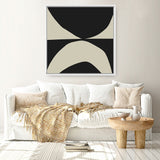 Shop State (Square) Canvas Art Print-Abstract, Black, Dan Hobday, Neutrals, Square, View All-framed wall decor artwork