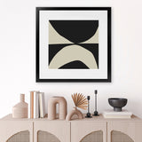 Shop State (Square) Art Print-Abstract, Black, Dan Hobday, Neutrals, Square, View All-framed painted poster wall decor artwork
