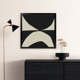 Shop State (Square) Art Print-Abstract, Black, Dan Hobday, Neutrals, Square, View All-framed painted poster wall decor artwork