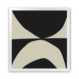 Shop State (Square) Art Print-Abstract, Black, Dan Hobday, Neutrals, Square, View All-framed painted poster wall decor artwork