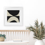 Shop State (Square) Art Print-Abstract, Black, Dan Hobday, Neutrals, Square, View All-framed painted poster wall decor artwork