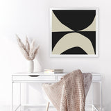 Shop State (Square) Art Print-Abstract, Black, Dan Hobday, Neutrals, Square, View All-framed painted poster wall decor artwork