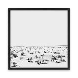 Shop The Beach (Square) Canvas Art Print-Abstract, Dan Hobday, Neutrals, Square, View All-framed wall decor artwork