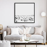 Shop The Beach (Square) Canvas Art Print-Abstract, Dan Hobday, Neutrals, Square, View All-framed wall decor artwork