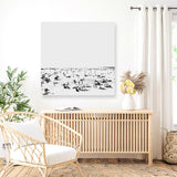 Shop The Beach (Square) Canvas Art Print-Abstract, Dan Hobday, Neutrals, Square, View All-framed wall decor artwork