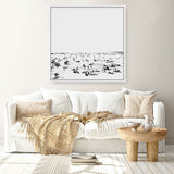Shop The Beach (Square) Canvas Art Print-Abstract, Dan Hobday, Neutrals, Square, View All-framed wall decor artwork