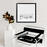 Shop The Beach (Square) Art Print-Abstract, Dan Hobday, Neutrals, Square, View All-framed painted poster wall decor artwork