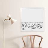 Shop The Beach (Square) Art Print-Abstract, Dan Hobday, Neutrals, Square, View All-framed painted poster wall decor artwork