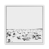 Shop The Beach (Square) Canvas Art Print-Abstract, Dan Hobday, Neutrals, Square, View All-framed wall decor artwork