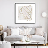 Shop Touch (Square) Canvas Art Print-Abstract, Dan Hobday, Neutrals, Square, View All-framed wall decor artwork