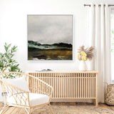 Shop Verte 2 (Square) Canvas Art Print-Abstract, Brown, Dan Hobday, Green, Square, View All-framed wall decor artwork