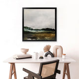 Shop Verte 2 (Square) Art Print-Abstract, Brown, Dan Hobday, Green, Square, View All-framed painted poster wall decor artwork