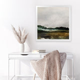 Shop Verte 2 (Square) Art Print-Abstract, Brown, Dan Hobday, Green, Square, View All-framed painted poster wall decor artwork