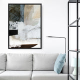 Shop Reach You Canvas Art Print-Abstract, Blue, Dan Hobday, Neutrals, Portrait, Rectangle, View All, White-framed wall decor artwork