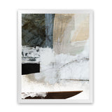 Shop Reach You Art Print-Abstract, Blue, Dan Hobday, Neutrals, Portrait, Rectangle, View All, White-framed painted poster wall decor artwork