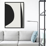 Shop Minimal Black 1 Canvas Art Print-Abstract, Black, Dan Hobday, Neutrals, Portrait, Rectangle, View All-framed wall decor artwork