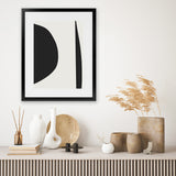 Shop Minimal Black 1 Art Print-Abstract, Black, Dan Hobday, Neutrals, Portrait, Rectangle, View All-framed painted poster wall decor artwork