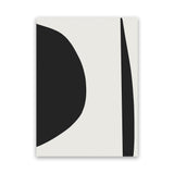 Shop Minimal Black 1 Canvas Art Print-Abstract, Black, Dan Hobday, Neutrals, Portrait, Rectangle, View All-framed wall decor artwork