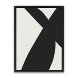 Shop Minimal Black 2 Canvas Art Print-Abstract, Black, Dan Hobday, Neutrals, Portrait, Rectangle, View All-framed wall decor artwork