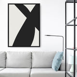 Shop Minimal Black 2 Canvas Art Print-Abstract, Black, Dan Hobday, Neutrals, Portrait, Rectangle, View All-framed wall decor artwork