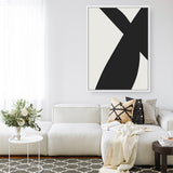 Shop Minimal Black 2 Canvas Art Print-Abstract, Black, Dan Hobday, Neutrals, Portrait, Rectangle, View All-framed wall decor artwork