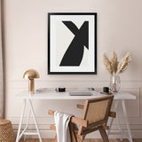 Shop Minimal Black 2 Art Print-Abstract, Black, Dan Hobday, Neutrals, Portrait, Rectangle, View All-framed painted poster wall decor artwork