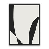 Shop Minimal Black 3 Canvas Art Print-Abstract, Black, Dan Hobday, Neutrals, Portrait, Rectangle, View All-framed wall decor artwork