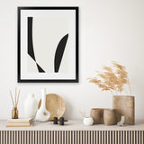 Shop Minimal Black 3 Art Print-Abstract, Black, Dan Hobday, Neutrals, Portrait, Rectangle, View All-framed painted poster wall decor artwork