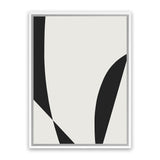 Shop Minimal Black 3 Canvas Art Print-Abstract, Black, Dan Hobday, Neutrals, Portrait, Rectangle, View All-framed wall decor artwork