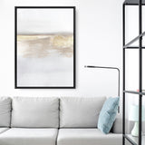 Shop Gold Light II Canvas Art Print-Abstract, Dan Hobday, Neutrals, Portrait, Rectangle, View All, Yellow-framed wall decor artwork