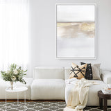 Shop Gold Light II Canvas Art Print-Abstract, Dan Hobday, Neutrals, Portrait, Rectangle, View All, Yellow-framed wall decor artwork