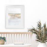 Shop Gold Light II Art Print-Abstract, Dan Hobday, Neutrals, Portrait, Rectangle, View All, Yellow-framed painted poster wall decor artwork