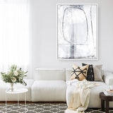 Shop Mood II Canvas Art Print-Abstract, Dan Hobday, Portrait, Rectangle, View All, White-framed wall decor artwork