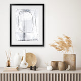 Shop Mood II Art Print-Abstract, Dan Hobday, Portrait, Rectangle, View All, White-framed painted poster wall decor artwork