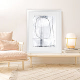 Shop Mood II Art Print-Abstract, Dan Hobday, Portrait, Rectangle, View All, White-framed painted poster wall decor artwork