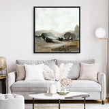 Shop Ash Trees (Square) Canvas Art Print-Abstract, Brown, Dan Hobday, Green, Square, View All-framed wall decor artwork