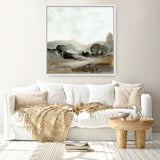 Shop Ash Trees (Square) Canvas Art Print-Abstract, Brown, Dan Hobday, Green, Square, View All-framed wall decor artwork