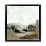 Shop Ash Trees (Square) Art Print-Abstract, Brown, Dan Hobday, Green, Square, View All-framed painted poster wall decor artwork