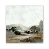 Shop Ash Trees (Square) Art Print-Abstract, Brown, Dan Hobday, Green, Square, View All-framed painted poster wall decor artwork