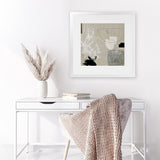 Shop Being (Square) Art Print-Abstract, Brown, Dan Hobday, Neutrals, Square, View All-framed painted poster wall decor artwork