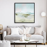 Shop Breathe In (Square) Canvas Art Print-Abstract, Blue, Dan Hobday, Green, Square, View All-framed wall decor artwork