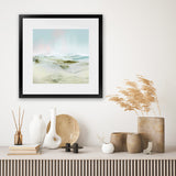 Shop Breathe In (Square) Art Print-Abstract, Blue, Dan Hobday, Green, Square, View All-framed painted poster wall decor artwork