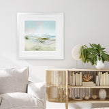 Shop Breathe In (Square) Art Print-Abstract, Blue, Dan Hobday, Green, Square, View All-framed painted poster wall decor artwork