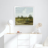 Shop Country (Square) Art Print-Abstract, Dan Hobday, Green, Grey, Square, View All-framed painted poster wall decor artwork